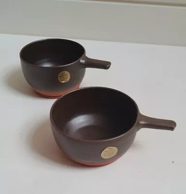 Buy 2 Lake's Cornish Studio Pottery Small Bowls With Handles  • 20£