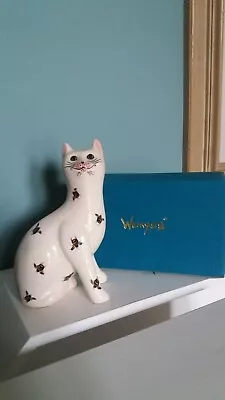 Buy  GRISELDA HILL, WEMYSS POTTERY BEE Ceramic CAT ORNAMENT Boxed • 110£