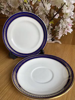 Buy Vintage Coalport Blue Wheat Saucer For Soup Cup & Side Plate Replacements • 2.99£