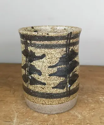 Buy Signed Studio Pottery Stoneware Artists Brush Pen Pot? • 10.50£
