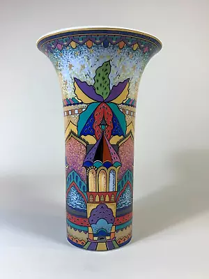 Buy Kaiser Germany Porcelain 'Oriental' Trumpet Vase EXCELLENT CONDITION 23.3cm Tall • 42£