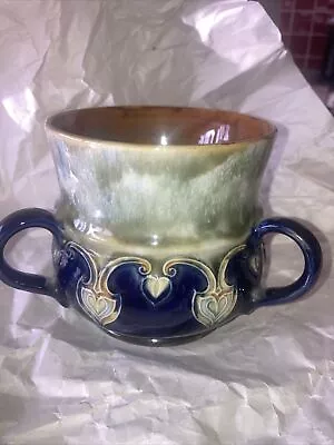 Buy Antique Royal Doulton Lambeth Stoneware Tyg 3 Handle Mug Art Nouveau  • 48£