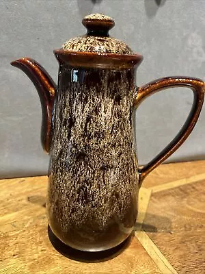 Buy Vintage Fosters Pottery Tall Coffee Pot Brown Honeycomb Cornish Pottery VGC • 9.90£