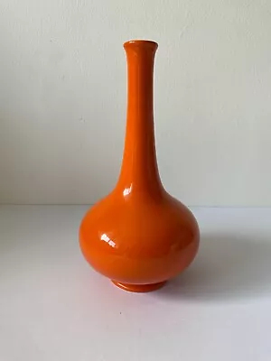 Buy Vintage Carlton Ware Volcanic Orange Bud Vase 7.5  Mid Century Retro VGC • 40£