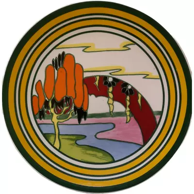 Buy CLARICE CLIFF  SOLITUDE  LARGE CHARGER PLATE By WEDGWOOD • 20£