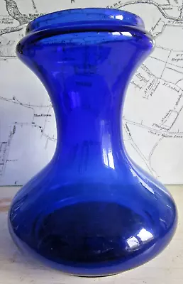 Buy Antique Victorian Cobalt Blue Glass Hyacinth Bulb Vase. • 18£