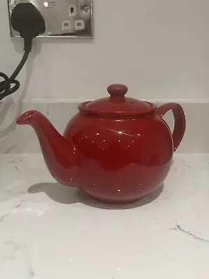 Buy Price And Kensington Teapot Red  Cherry Red Tea Pot 4-6 Cups • 10.99£