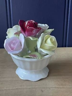 Buy Vintage Coalport Fine Bone China Floral Posy Vase Ornament • 4.99£