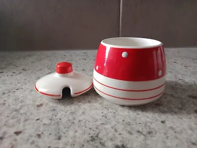 Buy Midwinter Stylecraft. Red Domino. Mustard Pot & Lid. Made In England. • 15.84£
