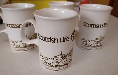 Buy New - Rare Vintage Four Dunoon Scottish Life Company Mugs Promo Item Never Sold • 60£