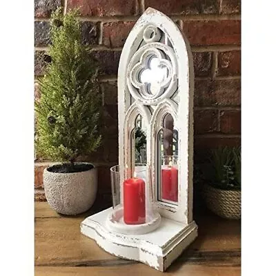 Buy Gothic Arch Garden Mirror Pillar Candle Holder • 36.50£