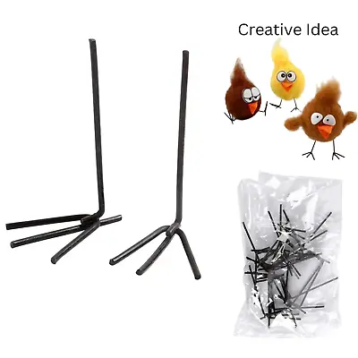 Buy Creativ Metal Bird/Chicken Feet, Cute Miniature Parts 10Pairs Craft Modelling • 7.99£