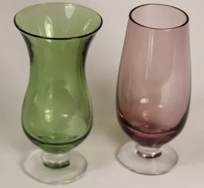 Buy Lenox Gems Green And Amethyst Cordial Shot Footed Glasses Pair • 14.39£