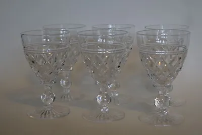 Buy Set Of 6 Stuart Crystal VICTORIA Pattern Sherry Glasses (75ml 10.1cm Tall) • 19.95£