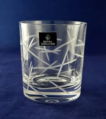 Buy Royal Doulton Crystal “PARTY SET Cut E” Whiskey Glass – 9.3cms (3-5/8″) Tall • 18.50£