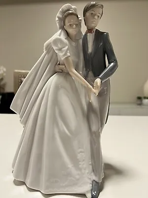 Buy NAO BY LLADRO Bride & Groom Wedding Couple Figurine Unforgettable Dance • 74.77£