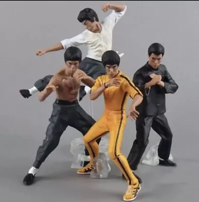 Buy 4pcs/set King Of Kung Fu Bruce Lee Mini Action Figure Model Toy Xmas Gift 🇬🇧 2 • 15.99£