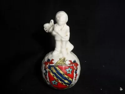 Buy 12083 Arcadian Crested China Golfer Standing On Golf Ball - City Of Bangor • 20£