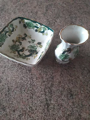 Buy Masons Chartreuse Bowl And Small Vase • 10£
