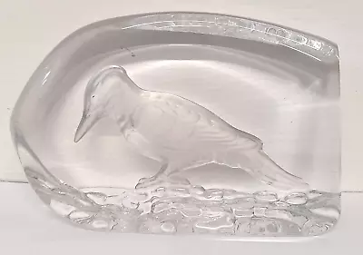 Buy Wedgwood Glass Bird Paperweight Ornament Clear Glass Vintage • 26.99£