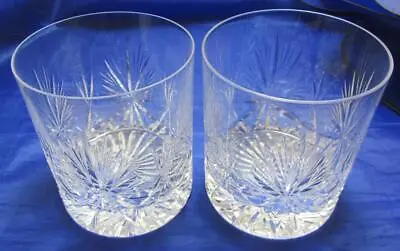 Buy Two (2) Edinburgh Crystal  Star Of Edinburgh  Old Fashioned Whisky Glasses, 1st • 32.99£