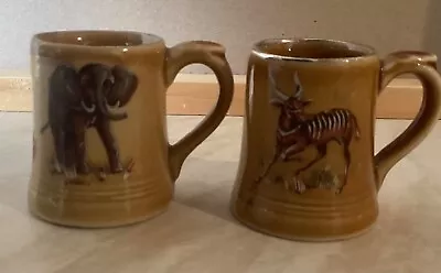 Buy Two Miniature Wade Tankards Featuring Animals  Very Rare. • 12.50£