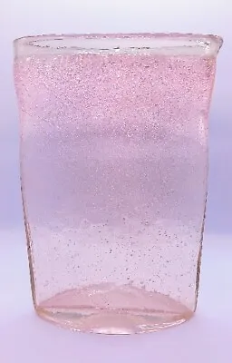 Buy Artisan Crystal 'pink Bubbles Rising' Vase. 10  Monart? Fabulous Item • 42£