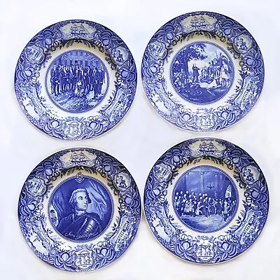 Buy Wedgwood Georgia History Dinner Plates Set Of 4 • 269.86£