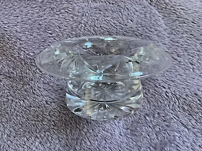 Buy Vintage Clear Crystal Cut Glass Votive Candle Holder • 7.50£
