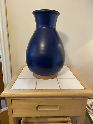 Buy Large  Flavia Teracotta  Blue Vase 34 Cm Stamped . • 15£