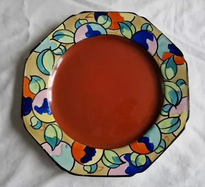 Buy Vintage Deco Hand Painted Plate, Bursley / Crown Potter • 4.99£