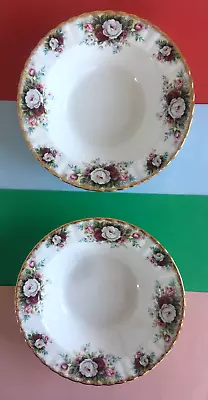 Buy Vintage Royal Albert Celebration Dinner Set Two Fluted Soup Bowls 20cm Roses🌹🌷 • 19.99£