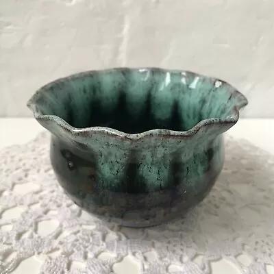 Buy Woburn Studio Bowl Vase Abstract Green Glaze Studio Pottery Pot • 9.99£