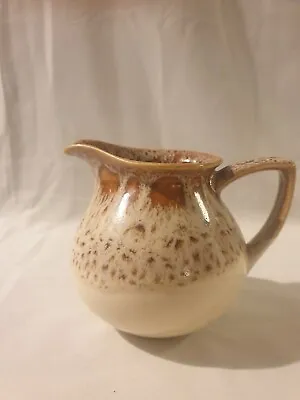Buy Vintage Mid-Century Fosters Pottery Milk Jug Honeycomb Fat Lava Drip Glaze Style • 9.99£