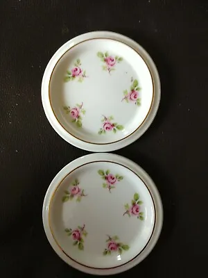 Buy Vintage Porcelain Butter Pats, Set Of 2 Pink Flower Jason Works Nanrich England • 14.41£