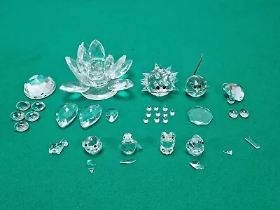 Buy Joblot Of Swarovski Animal & Flower Crystal Glass Ornaments A/F • 7.99£