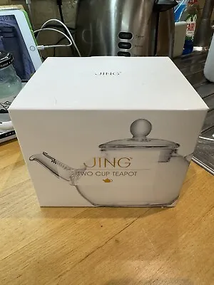 Buy Jing Borosilicate Glass Teapot Integral Tea Strainer. 500ml Two Cup. Hand Blown • 39£