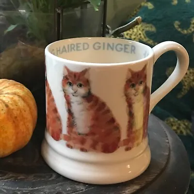 Buy Emma Bridgewater Pottery Long Haired Ginger Cat  - 1/2 Pint Mug - New First • 23.95£