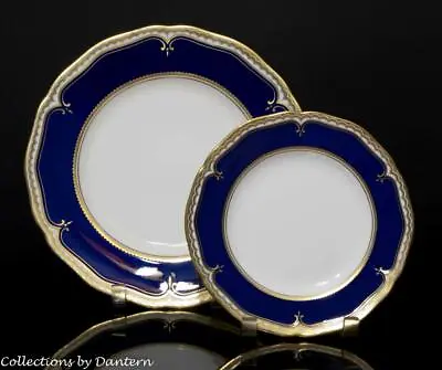 Buy Royal Worcester Diplomat Fine Bone China Dinnerplate And Salad Plate Set 2pc. • 169.76£