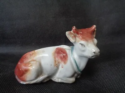 Buy 19th Century Staffordshire Model Of A Recumbent Cow • 7£