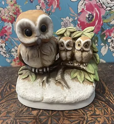 Buy Barn Owl Family Figurine Collectible Ceramic VGC • 7.99£