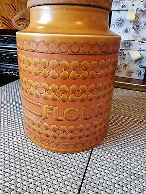 Buy Vintage Hornsea Pottery Saffron Large Flour Storage Jar. 1978 • 9.99£