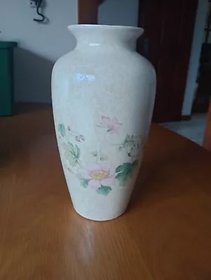 Buy Vintage Poole Pottery Floral 8.5 Inch Vase Very Good Condition • 15£