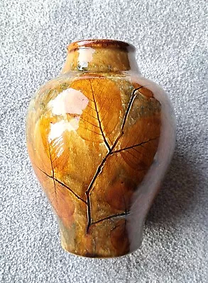 Buy Antique Royal Doulton Lambeth Vase With Autumn Leaves • 135£