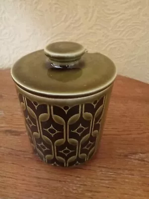 Buy Vintage Hornsea Pottery Green Heirloom Covered Jam Pot By John Clappison • 15£