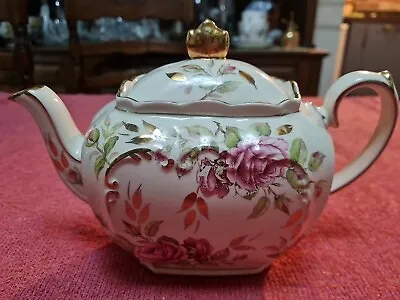 Buy Sadler 2897 Pink Cabbage Rose Teapot 1949 Design Pink Roses Excellent Condition • 180£