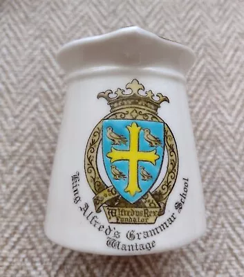 Buy Goss Crested China Milk Jug With Rare Decoration Of King Alfred's Grammar School • 10£
