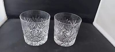 Buy Thomas Webb Crystal ~Regency~ Whiskey Tumblers/Glasses X 2 (3 1/4 ) • 19.99£