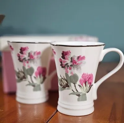 Buy Laura Ashley Adeline Mugs, Set Of Two Regent Bone China, Floral Mugs, New • 39.97£