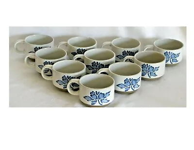 Buy SET OF (10) TEA COFFEE CUPS -- W R Midwinter Ltd BLUE PRINT England • 28.37£